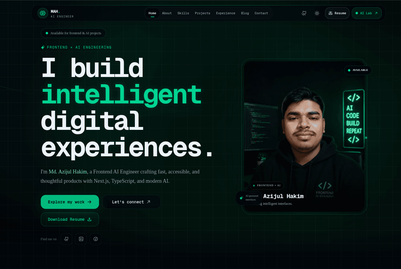 Building My Developer Portfolio